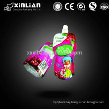 popular zipper pouch for juice packaging bag